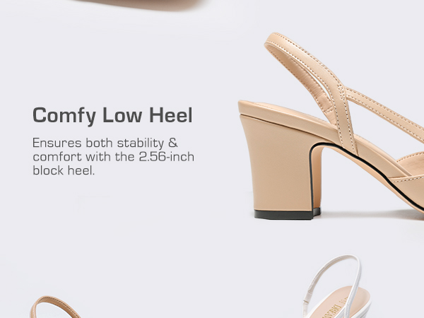 パンプス LIANA SLINGBACK LIANA Wine Patent Women's Slingback Pointed-Toe Low Heel