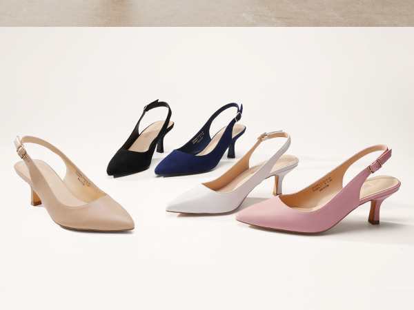 ◎maison special 2way Pointed Pumps Amazon.com | FOWT Chic Two Tone D'Orsay Kitten Mid Heel