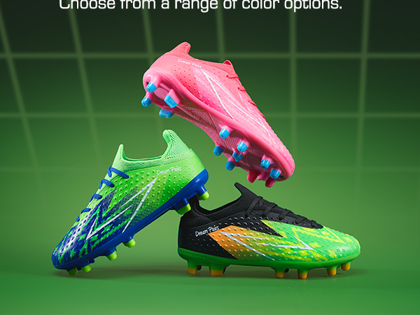 soccer cleats bright colors