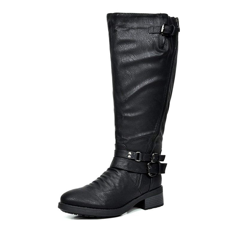 Women s Faux Fur Lined Knee High Riding Boots Dream Pairs