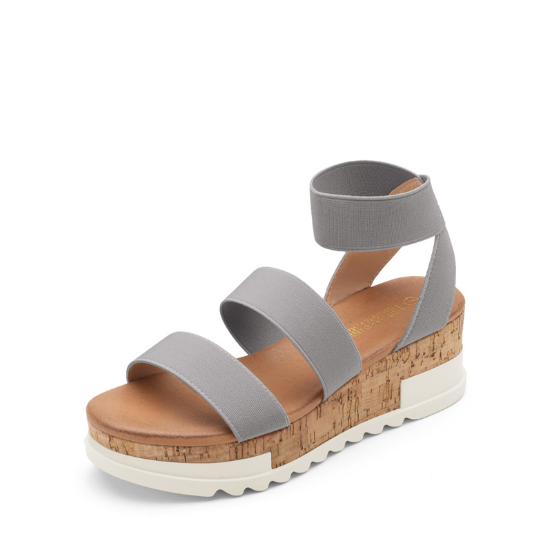 Women s Cork Ankle Strap Platform Sandals Dream Pairs