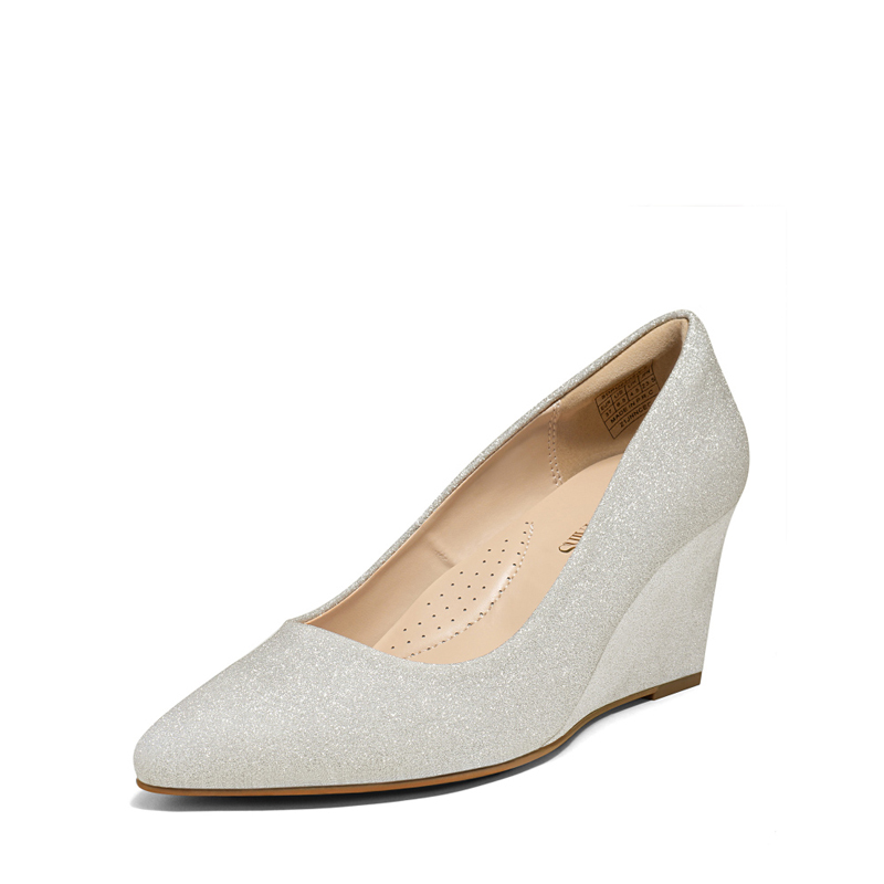 Arch Support Pointed Toe Wedge Heel Pumps Dream Pairs