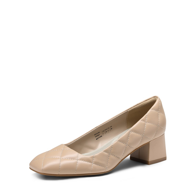 beige low heel dress shoes Checked Out Maxi Dress Beige