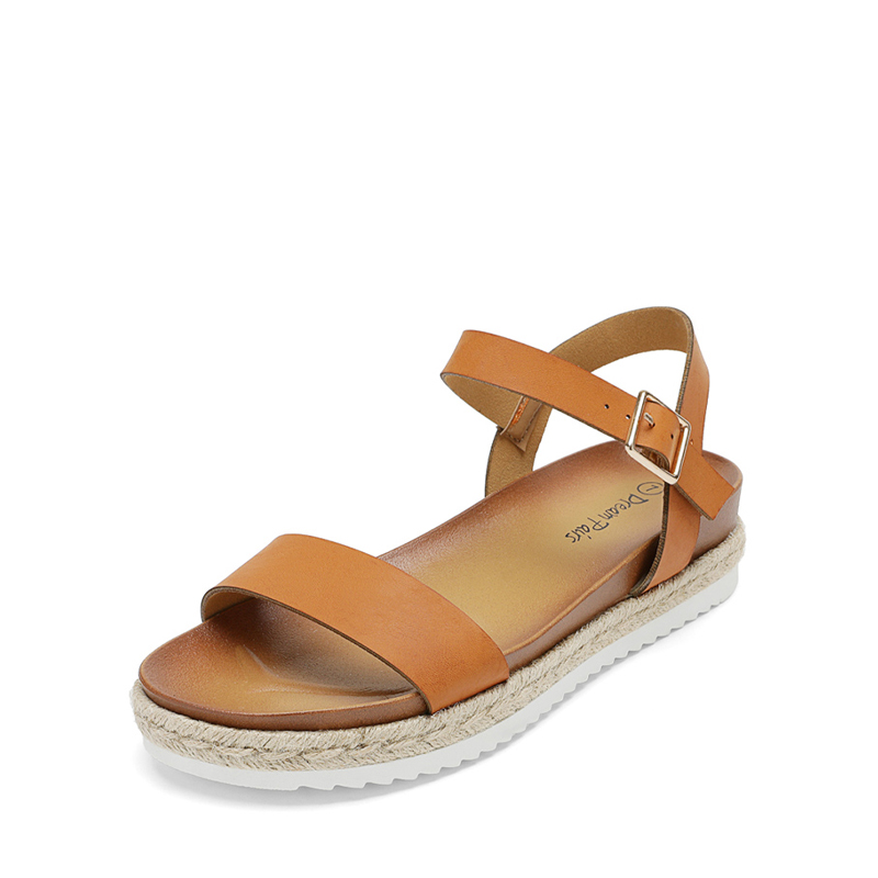 Women's Espadrille Platform Sandals Ankle Strap-Dream Pairs