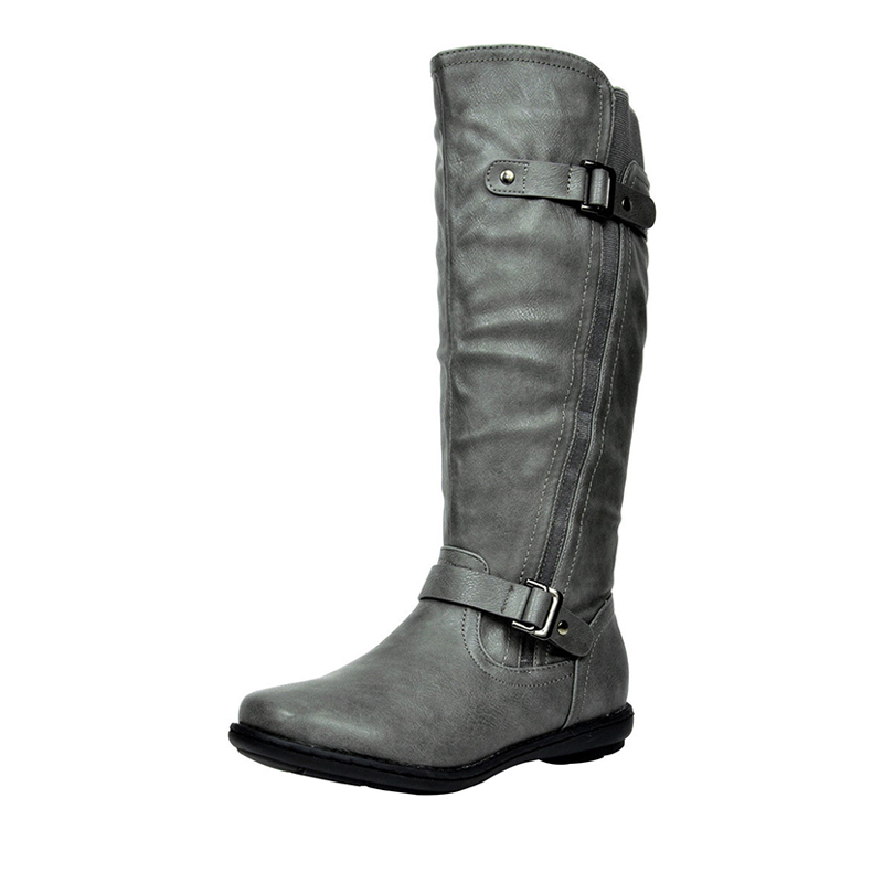 Fur Lined Knee High Boots Wide Calf Fur Boots Dream Pairs