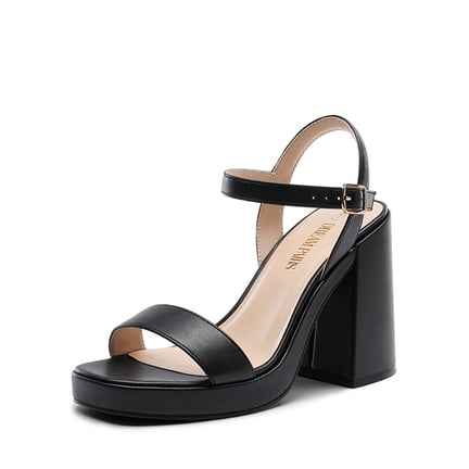 Black platform heels size 11 clearance