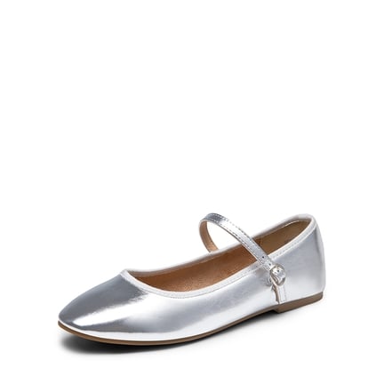 Womens silver flats for wedding on sale