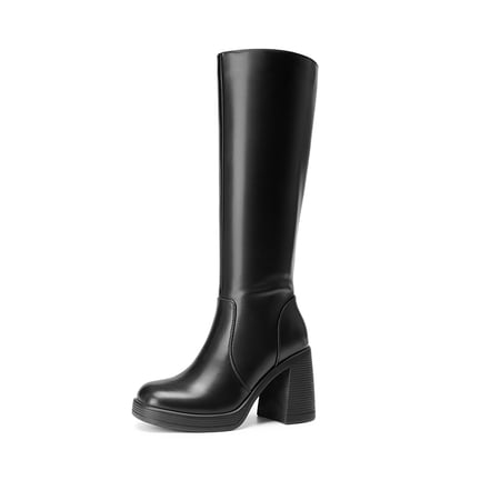 Women Knee High Boots Wide Calf Black Long Boots Dream Pairs