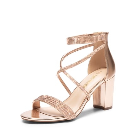 Champagne gold sandal heels top