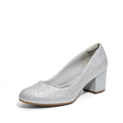 Women's Silver Pumps-Dream Pairs