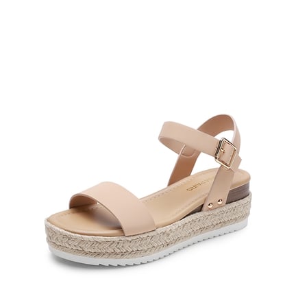 Low Wedge Heel Sandals | Ankle-Strap Low Wedges-Dream Pairs