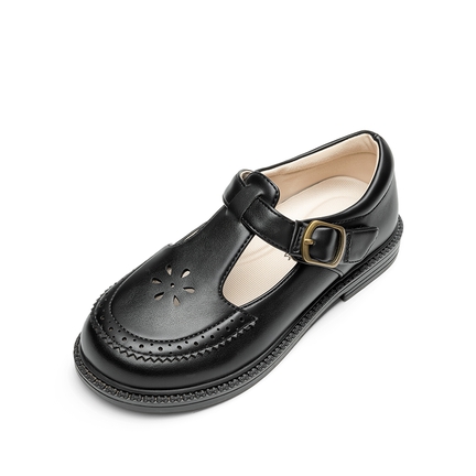 K KIP WOK Toddler Girl Mary Jane Flats - Black Glitter Slip-On Ballet Shoes For School, Wedding & Dress-Up - Size 11 Little Kid - View #7