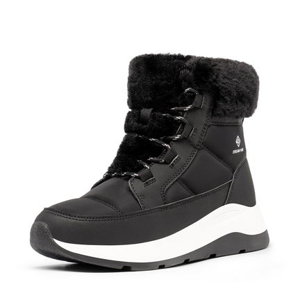 Bottines Cuissardes Femme DREAM PAIRS - Hautes à Lacets Réglables, Fermeture éclair Latérale, Semelle Confort