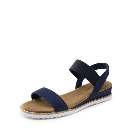 blue dress sandals for women Nina Women's Ginette Sandal - Blue - Flat Sandals main image 1
