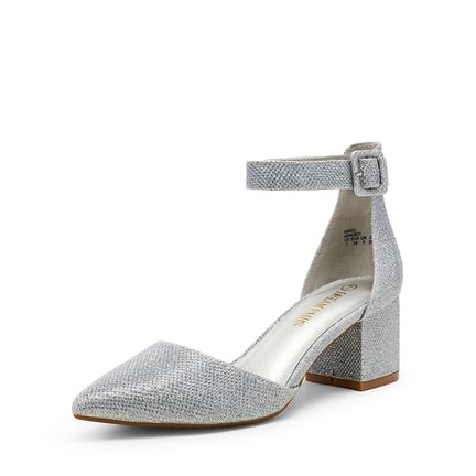 Women's Silver Dress Shoes-Dream Pairs
