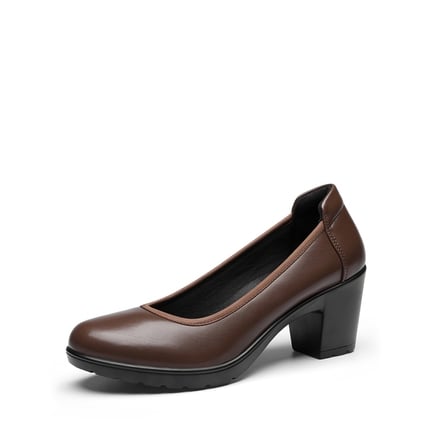 Womens brown dress shoes heels discount