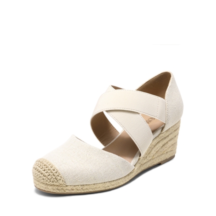 Crisscross Flare Heels Sandals main image 0