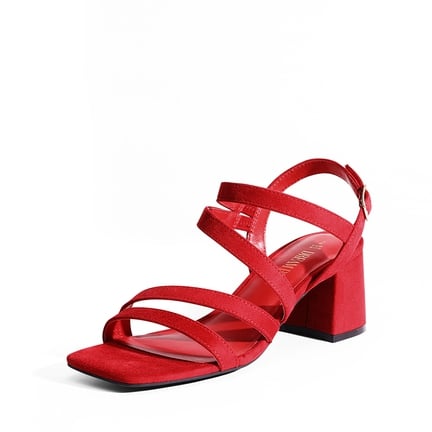 Chunky red sandals online