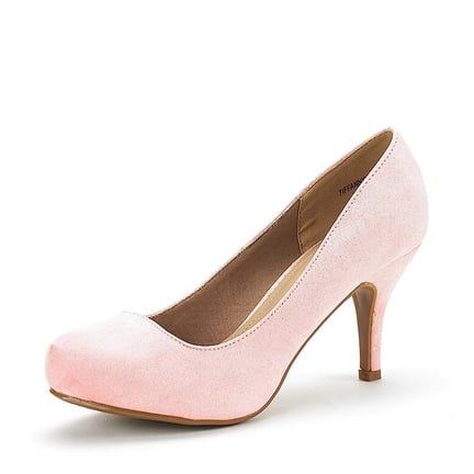 Light pink 3 inch heels top