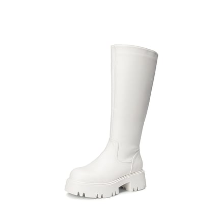 Chunky boots white on sale