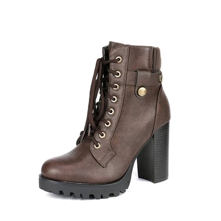 Women s Brown Leather Ankle Boots Dream Pairs