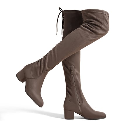 Women s Suede Boots Low Heel Suede Boots Dream Pairs