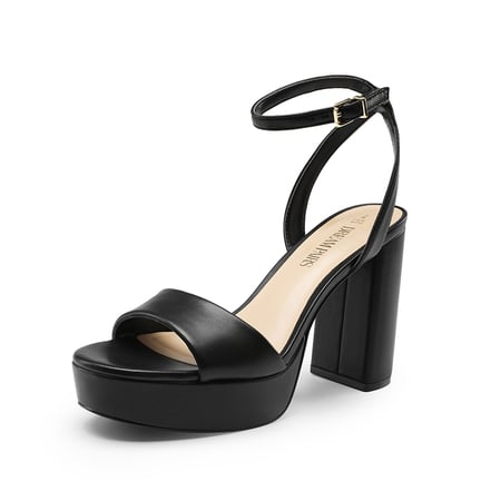 Women s Black Platform Heels Dream Pairs