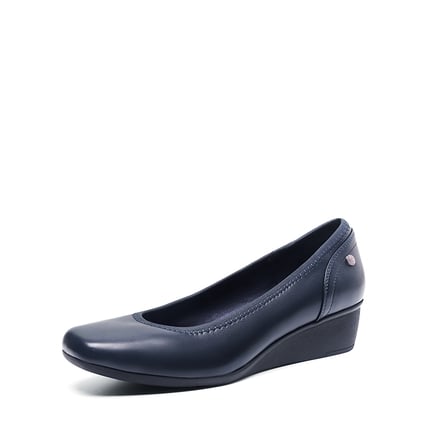 Navy blue closed toe wedges online