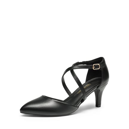 Low black heels clearance