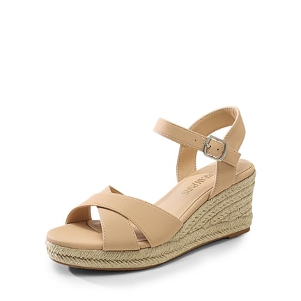 Women s Wedge Sandals Ankle Strap Platform Wedges Dream Pairs