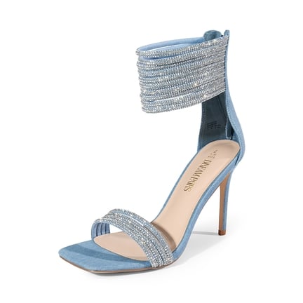 Women s Rhinestone Heels Rhinestone Sandals Dream Pairs