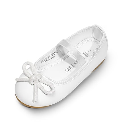 Little girl white flats hot sale