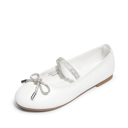 White mary jane flower girl shoes store