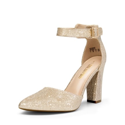 Gold dress pumps hot sale