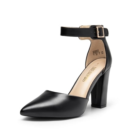 Black Closed Toe High Heels DREAM PAIRS