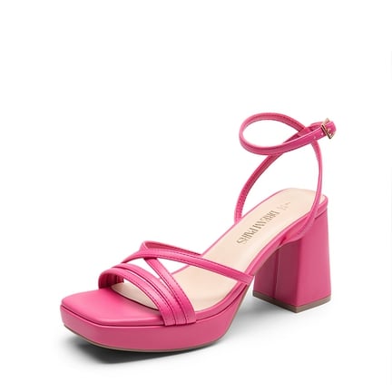 Pink Ankle Strap Heels Dream Pairs