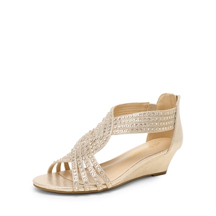 Low Wedge Heel Sandals Ankle Strap Low Wedges Dream Pairs