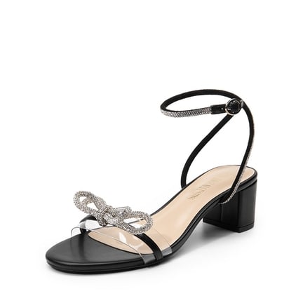 Women s Rhinestone Low Heels Dream Pairs