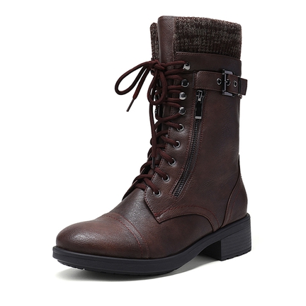 Furry combat boots discount