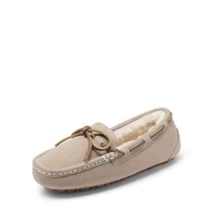 Fur lined moccasins womens clearance
