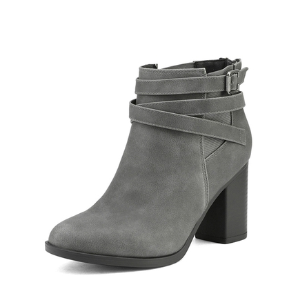 Women Ankle Boots Lace Up Heeled Ankle Boots Dream Pairs