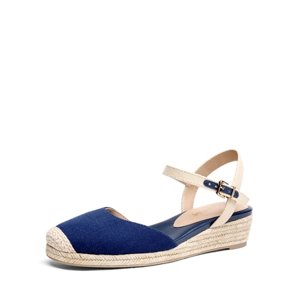 Women's Blue Wedge Heels-Dream