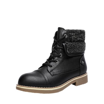 Women s Combat Boots Lace Up Mid Calf More Dream Pairs