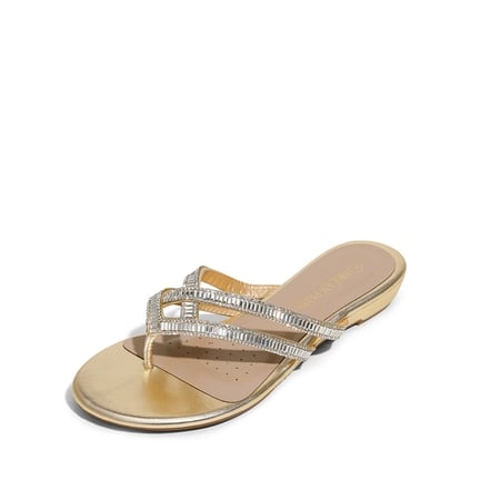 Women's Gold Sandals-Dream Pairs Women's Gold Sandals-Dream Pairs