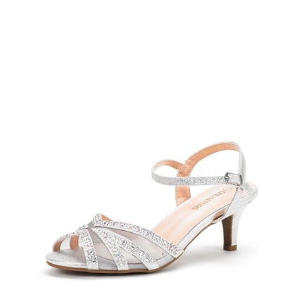 Women s Silver Low Heels Dream Pairs