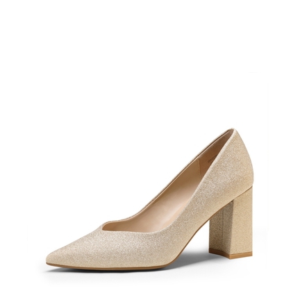 metallic gold dresser Gloria Edwardian Shoes Wide (Pale Gold) 6W main image 0
