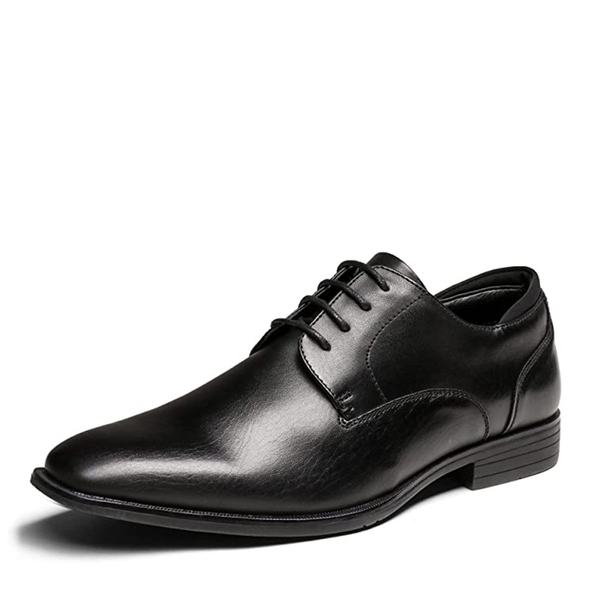 Men's Classic Plain Toe Oxford Shoes - BLACK -  0