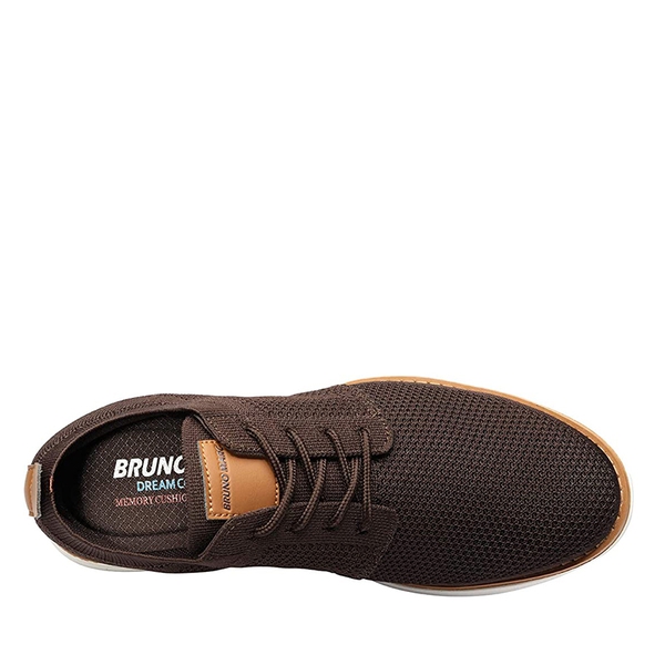 [KnitFlex Breeze] Men's Knitted Oxford Sneaker Shoes - BROWN - 3