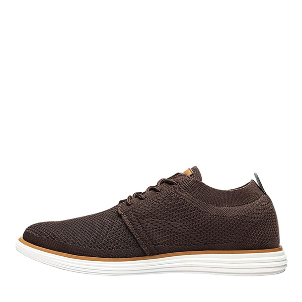 [KnitFlex Breeze] Men's Knitted Oxford Sneaker Shoes - BROWN - 1