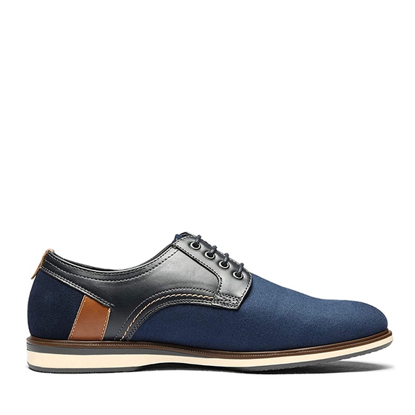 Men's Smart Casual Oxford Sneaker Shoes - NAVY - 2